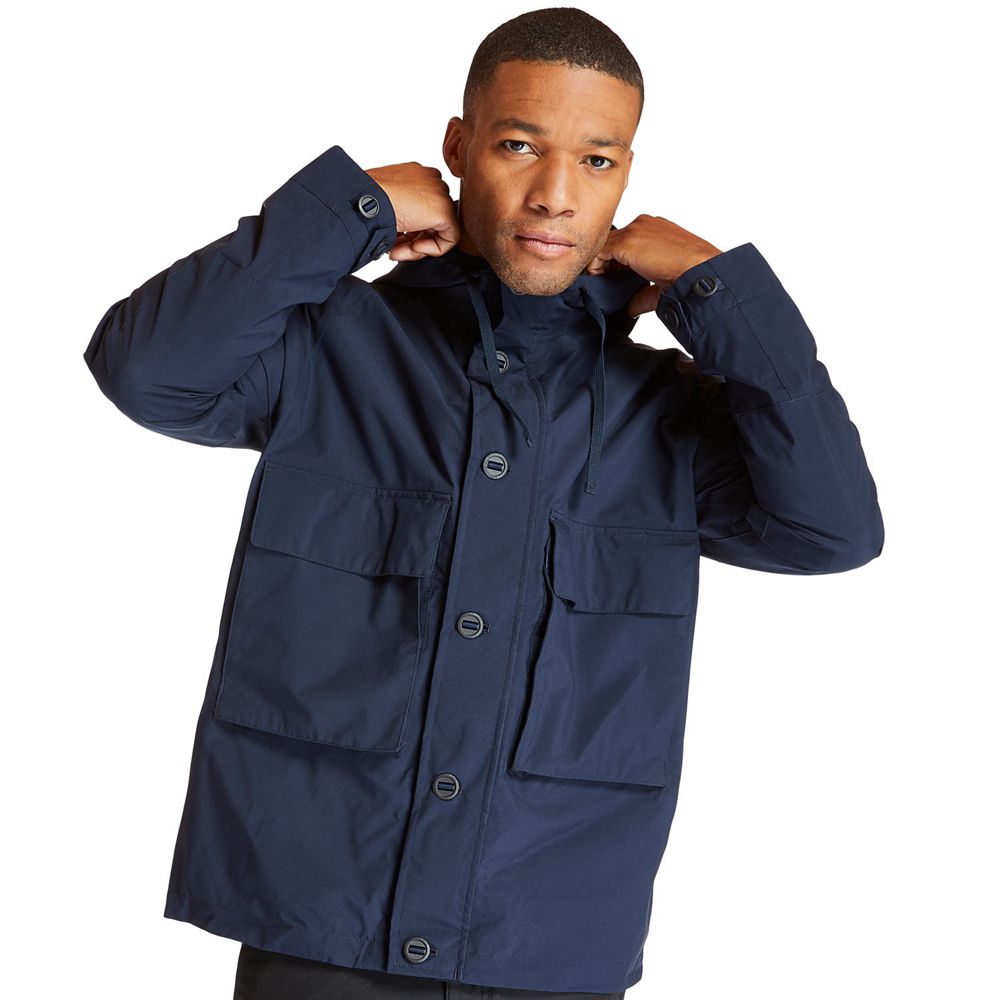 Jaqueta Masculino - Timberland Ecoriginal Impermeavel Worker - JTKLN7962 - Azul Marinho